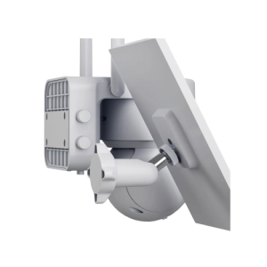 Alternative view of Cámara de seguridad Nexxt PTZ 2K QHD, visión nocturna, detección humana, recargable, panel solar, Wi-Fi, compatible Alexa y Google Home, blanco